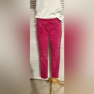 Chico's "Jegging" Fuchsia Pink Pull-On Jean Legging Size 4R Inseam 30 (Chico 0R)